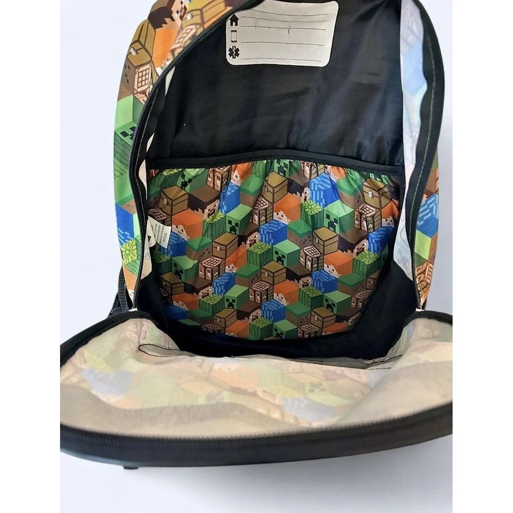 Minecraft Creeper Kids Medium Backpack With Light Up Creeper